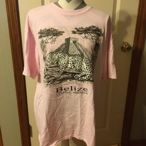 BELIZE | Central America pink t-shirt sz XL